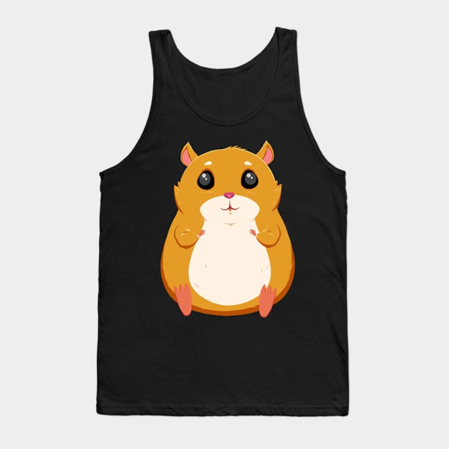 Hamster  No.5 Pale Pink Tank Top by longford